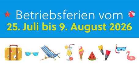 Bild Betriebsferien Sommer 2026